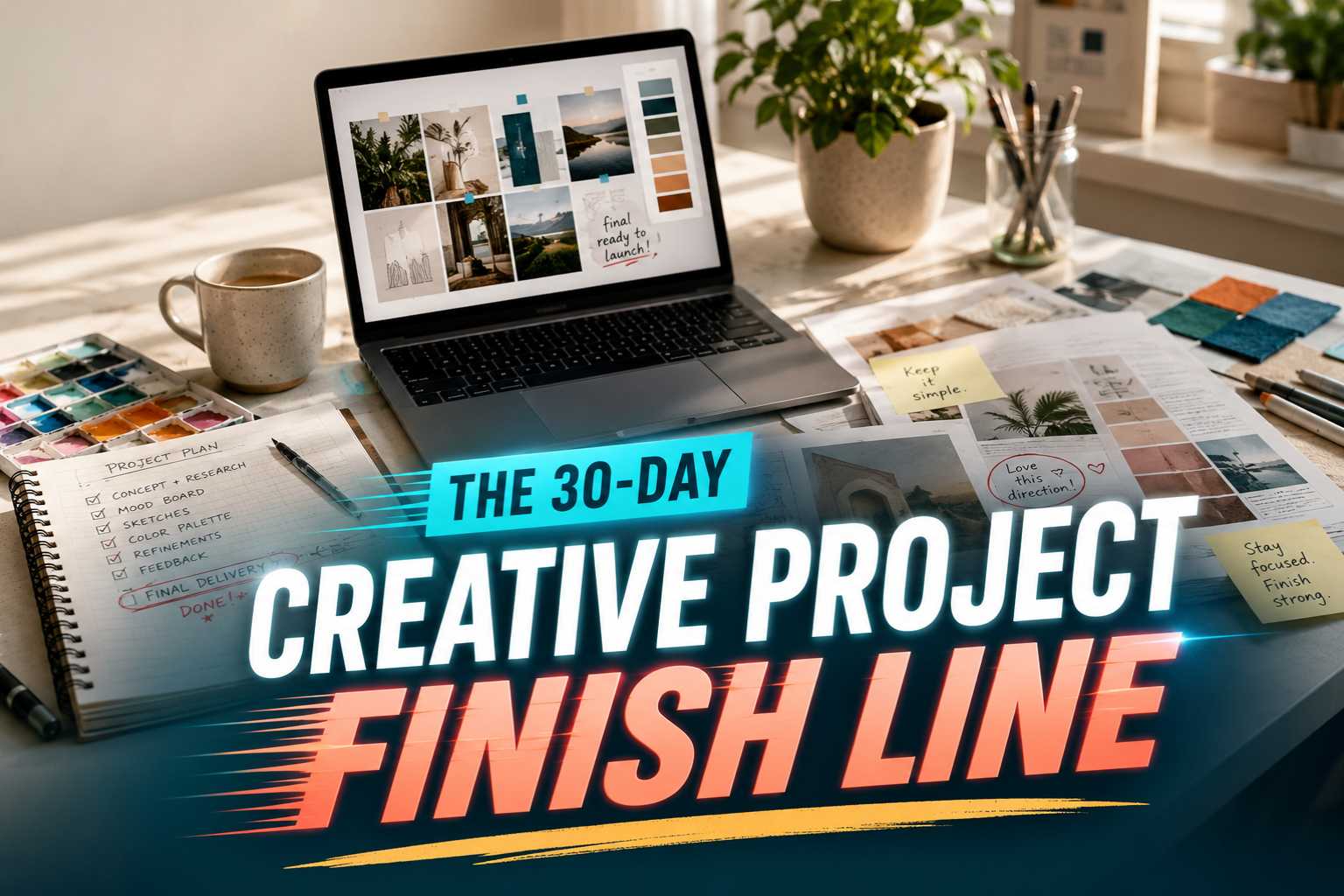 The 30-Day Creative Project Finish Line | ChallengeSpark